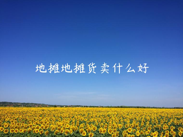 地?cái)偟財(cái)傌涃u什么好